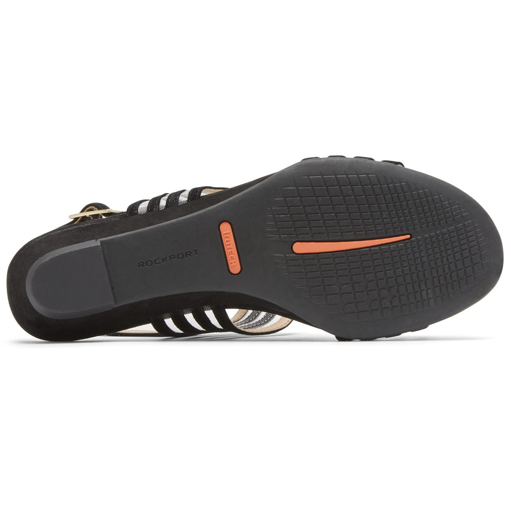 Rockport Sandaler Dame Svart - Total Motion Zandra Mesh - XKID76025